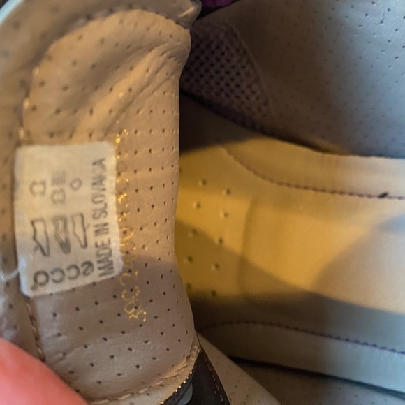 Ecco Spin Brown Patent Leather Sneakers - Picture 11 of 13